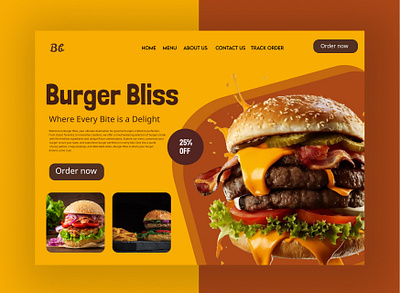 Burger UI web design burger figma design figma designer graphic designer product designer restaurant ui design ui designer ui ux ui ux design ui ux designer web designer web ui design