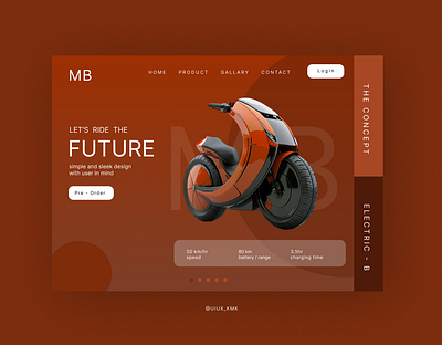 Future Bike UI design bike bike web design figma figma design figma designer landing page motor bike ui designer ui ux ui ux designer ux designer web designer web ui design website website design