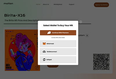 connect wallet to buy NFT branding illustration product design ui