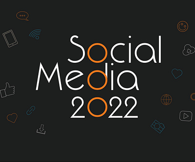 Social Media 2022 black colors design facebook graphic design illustration instagram logo logo design mockup orange pinterset posts snapchat social media social media design twitter white youtube