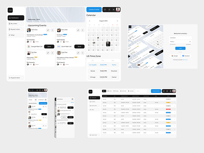 Dashboard Concept Design crm dashboard design notary ui ux web