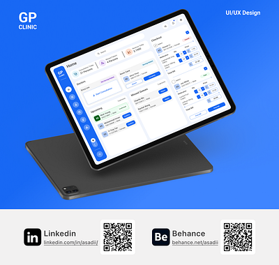 UI/UX Case Study: Clinic Workflow Management case study clinic health hospital queue tablet ui uiux website workflow workflow management