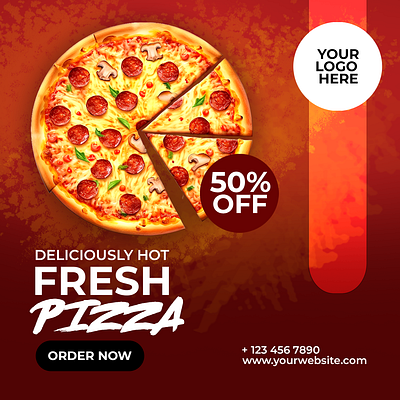 Pizza Social Media Ad branding design graphic design social social media ads