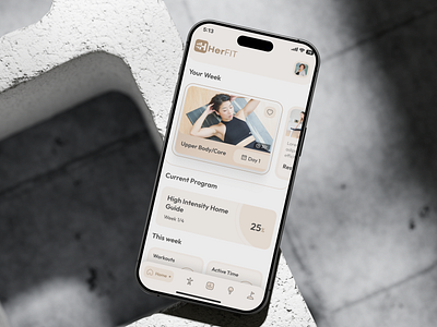 HerFit Fitness App Design app design app ui design app ux design designer figma design figma designer graphic design graphic designer herfit herfit app herfit app design ui design ui designer uiux design ux design ux designer