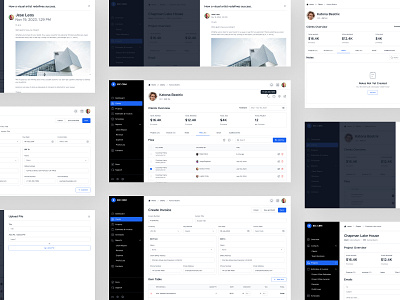 Client Management Software UI application client management crm dashboard data table data visualigation email expense tracker graph income tracker office management product design project management saas software tracker ui ux web app web design