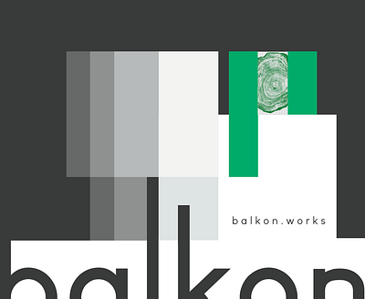 Balkon Works Architecture Brand identity and web design footer branding graphic design logo ui