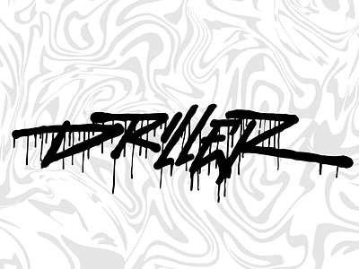 Driller Logotype club design drill drips filip fresh illustration komorowski logotype magic musi paint script typo typography uk urban vector