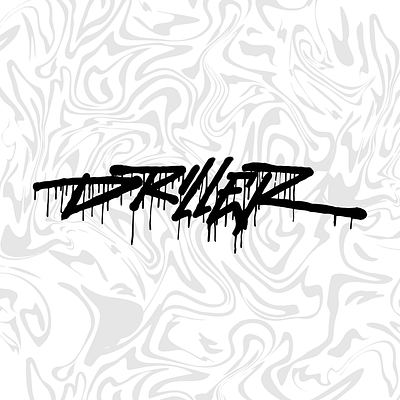 Driller Logotype club design drill drips filip fresh illustration komorowski logotype magic musi paint script typo typography uk urban vector