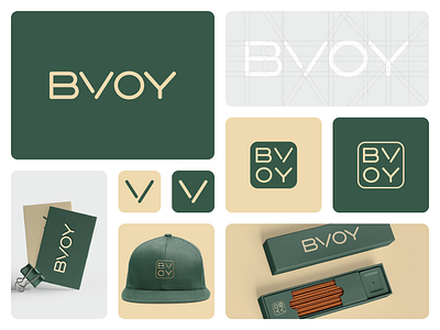 BVOY incense sticks brand identity branding design incense sticks logo logotype luxurious luxury wordmark