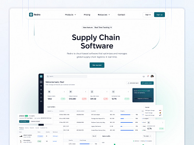 Supply Chain Software - Website cargo logistic startup supply chain syngri transport ui ui design warehouse web web design web site