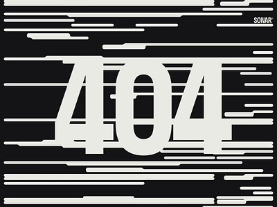 Sonar Music [ 404 Not Found ] 404 animation inspiration music production scanlines trend ui waveform website