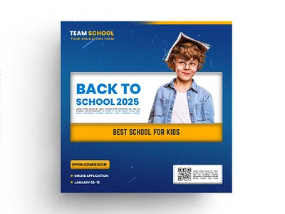 2025 Back to school social media poster design template back to school post back to school poster banner branding design flyer design flyer template graphic design logo post poster poster design social media social media post design social media poster social media poster template template ui vector