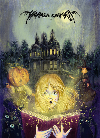 YARASA CIKMAZI 2 / gothic cihldren's book childrens book cover design gothic book illustration