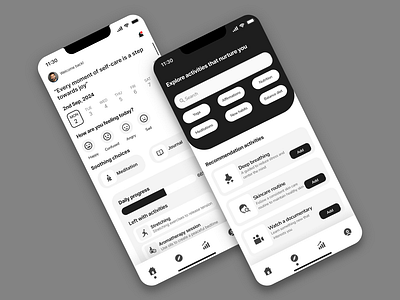 The Easeful app app app design branding design graphic design illustration mobile design product design typography ui ui design uiux uix ux ux design