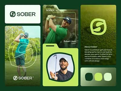 Sober | S Letter Mark Logo, Golf Kit, Sports Brand brand design brand designer brand identity branding flat logo golf kit brand golf logo letter mark logo logo logo design logo designer minimal logo minimalist logo modern logo s letter brand s letter logo s logo sports logo visual identity