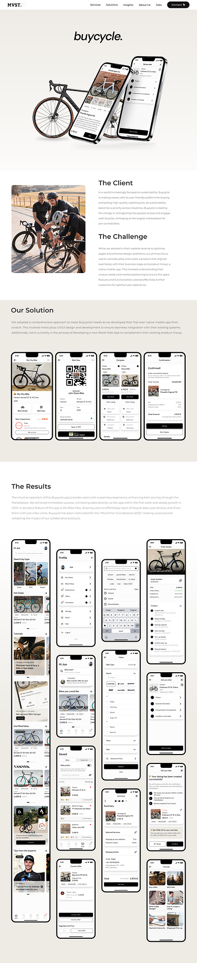 We Built Buycycle's First-Ever Native Mobile App from Scratch app app design bike bike app buycycle design development digital design figma mobile mobile application product building product design ui ux web