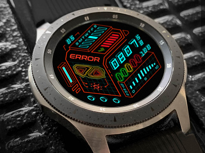 Cyberpunk_Traveller digital typography ui watch watch design