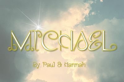 MICHAEL font archangels cartoon creative cute elegant fantasy font font design font style fontpack fonts halloween handwriting handwritten heaven lettering modern script