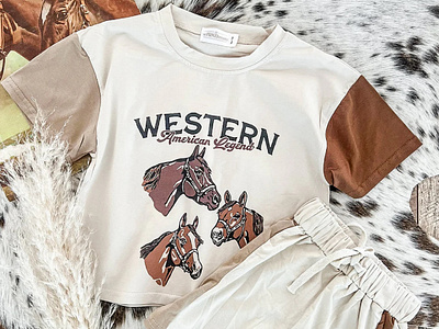 WESTERN AMERICAN LEGEND american cowboy badge branding cowboy cowboy art design graphic design horse horses illustration logo logo design rodeo tshirt design vintage vintage tshirt western