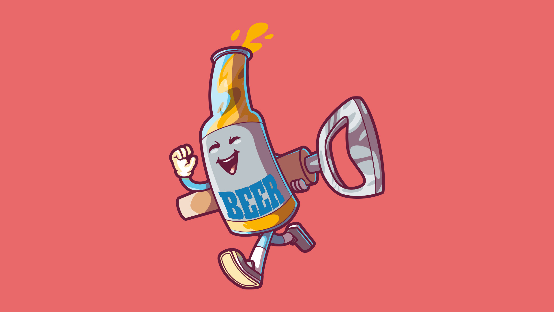 Drink Up! beer branding character colors design drink funny graphic illustration logo shirt vector work
