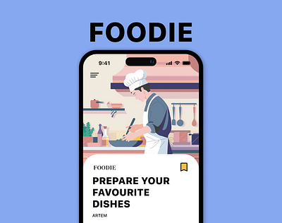 Recipe App Design Idea – Foodie app best branding design eat foodie typography ui ux