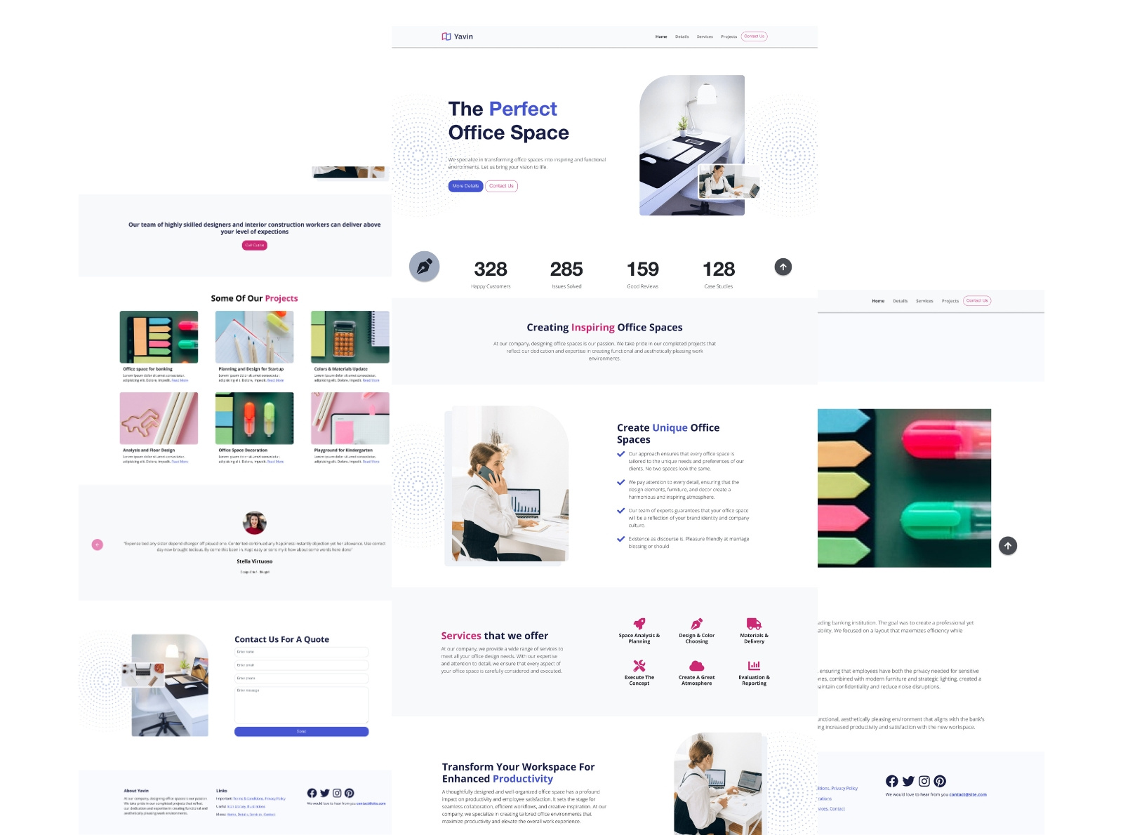 Example of Larger Website UI/UX Design