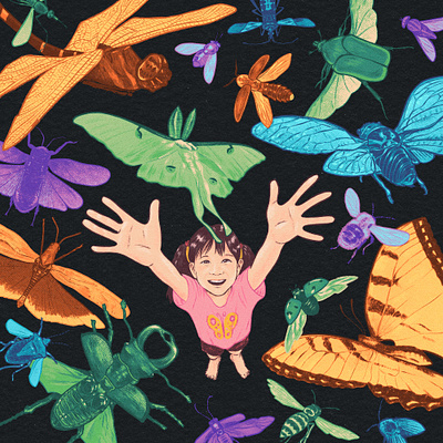 Bugs, Bugs, Bugs! bugs child colorful digital drawing illustration insects