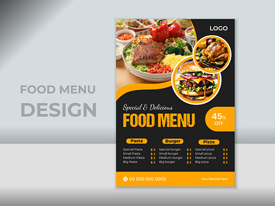 Fast food restaurant menu design burger corporate creative design fast food graphic design menu modern pizza vector