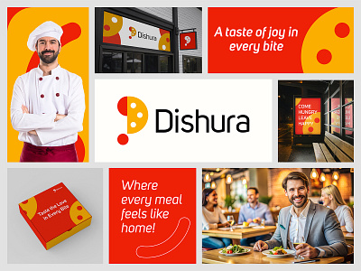 Dishura Restaurants, Cook, Food Branding Design brand identity branding branding agency branding and identity colorful logo cook food app logo food logo happy logo identity logo logo and branding logo design logo designer logo trends 2024 minimalist logo modern logo monogram logo restaurants spoon