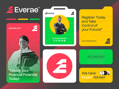 Everae | Brand Logo for Finance | Businees blockchain brand identity branding business clean corporate logo crypto finance grow