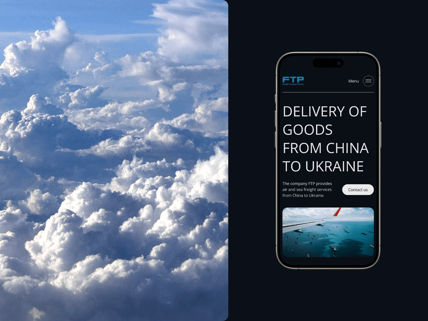 Delivery Service airfreight animation cargo delivery service freight iu ux landing page logistics website mobile shipment shipping tracking ui web design