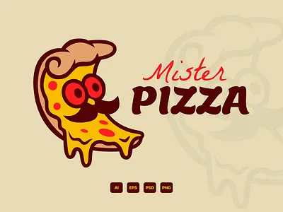 Retro Pizza Logo branding graphic design logo pizza retro vector