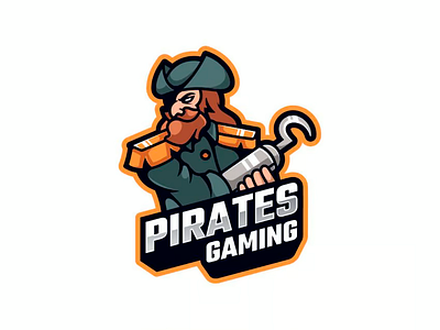 Logo of the game Pirates branding design graphic design logo pirates vector