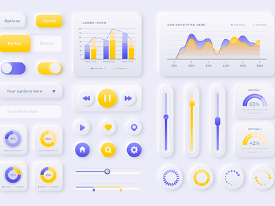 Collection of UI Kits appdesign collection graphic design template ui