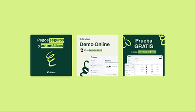 Social Media Asset Design Management Template Figma branding canva education facebook feed figma green instagram linkedin logotype saas social media template