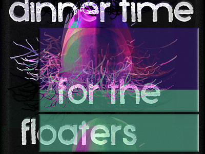 cavi - dinner time for the floaters single art album art collage digital collage graphic design