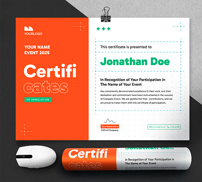 Certificate of Appreciation certificate design graphic design template