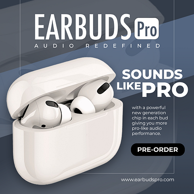 Social Media Ad sample for Earbuds branding design graphic design soc social media ads