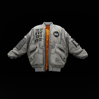 Bomber jacket 3d clothing 3d fashion blender clothing design fashion design marvelous designer reactive mind