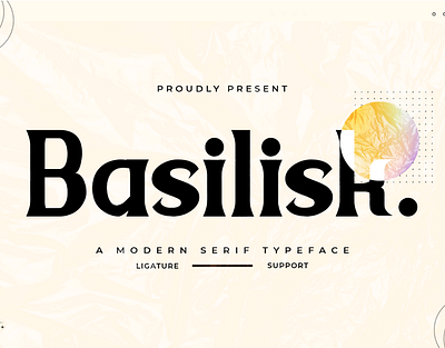 Basilisk - Elegant Serif Font branding font graphic design logo logotype typeface