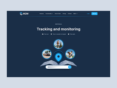 M2M Landing Page fleet management geofencing gps gps devices gps tracker gps tracking platform iot iot platform landing page location tracking m2m monitoring nazarenko real time tracking telemetry solutions tracking system traking transport vehicle telematics website