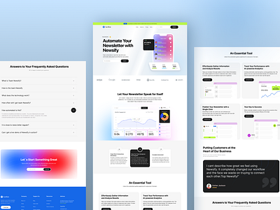 Landing Page Design 🧨 landing page marketing page mobile saas mockup online busines saas website