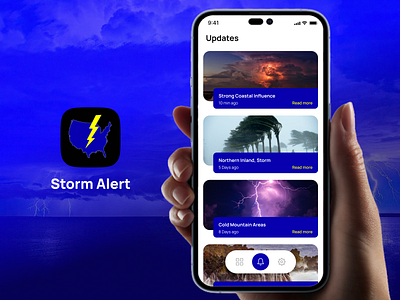 Storm Alert - Weather Notification alarm arizona weather force cold mountain areas logos minimal northern coastal northern or wetter notification storm alert subscription ui ui design updates ux weather wet winters zone