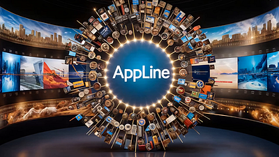 Appline Apps Loop Animated Splash For Contents - 8K 3d animation branding graphic design logo motion graphics