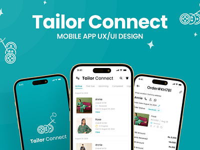 Tailor Connect Mobile APP UX/UI Design appdesign appuiux connectapp figma figmadesign inspiration mobileapp sketch tailorapp ui uidesign uiux user experience userinterface viral xddesign