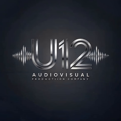 U12 Audio Visual Logo Animated - 8K 3d animation branding graphic design logo motion graphics