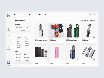 Category Page - E-commerce Application animation app catalog page category page dailyui design e commerce ecommerce figma filters ui ux web app web design