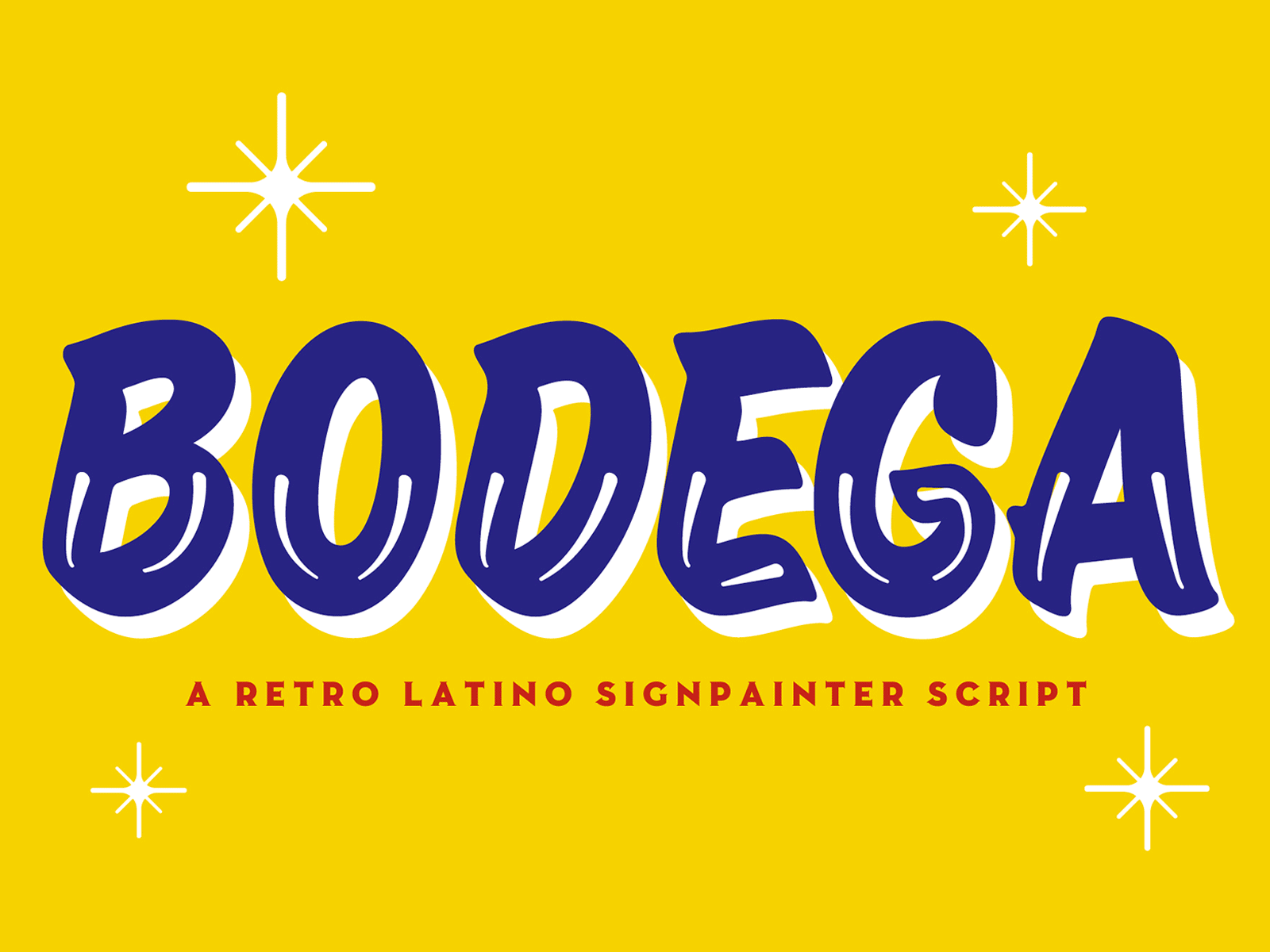 Bodega Typeface bodega font latino retro shop signpainter spanish store typography vintage