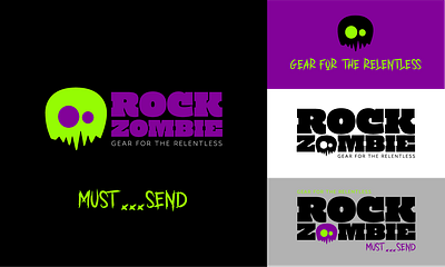 Rock Zombie Climbing Gear brand development branding graphic design logo logo design