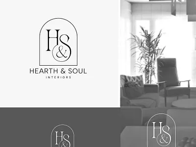 Heart & Soul Interior logo design brand identity building construction home hs letter interior interior design logo logotype luxury logo minimal minimalist modern real estet